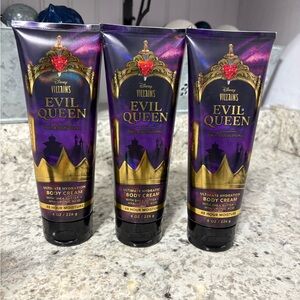 Bath & Body Works Disney Villains Evil Queen Body Cream Lotion, Set of 3, New